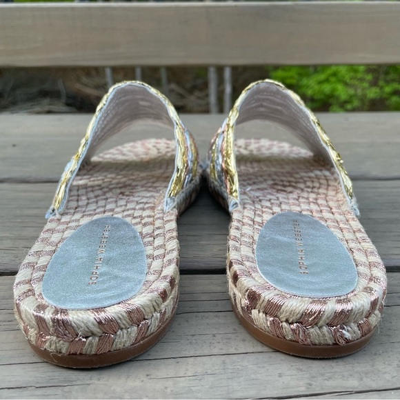 NWOB Sophia Webster Ines Multi Metallic Espadrilles Slides size 40 - Picture 8 of 13